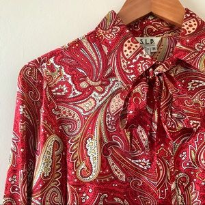 Vintage Silk / Paisley S.L.B. Blouse
